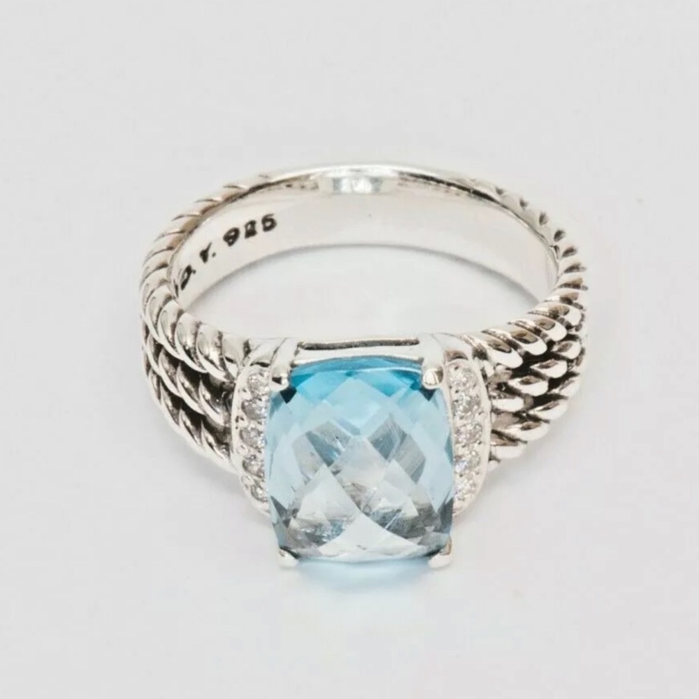 DAVID YURMAN • Petite Wheaton • Blue Topaz - Picture 6 of 8